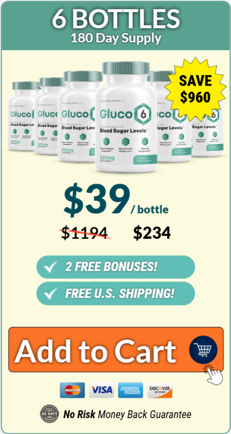 gluco vita pure buy now 6 bottles